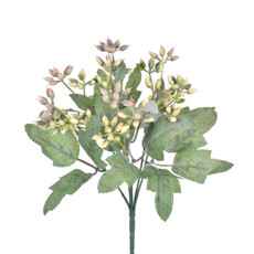 Imagem de BUQUÊ PERMANENTE DE BERRIES MARROM VERDE EM PLÁSTICO MOLDÁVEL 37X25CM - GRILLO - Grillo Ltda