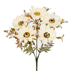 Imagem de BUQUÊ POPPY X5 CREME 16X30CM - GRILLO 53545 - Grillo Ltda