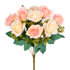 Imagem de BUQUÊ ROSA IMPERIAL X9 CHICLETE 28X44CM - GRILLO 53550 - Grillo Ltda