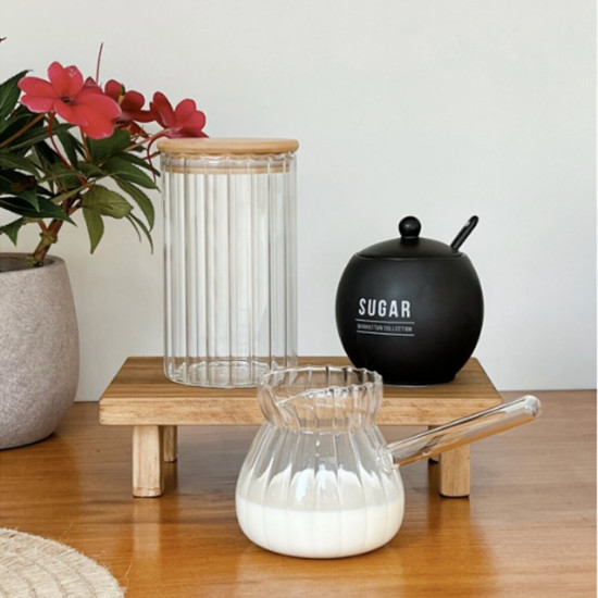 Imagem JARRA PARA CAFÉ EM VIDRO BOROSSILICATO TURKISH 10X9,5X18 CM 420ML - MIMO 