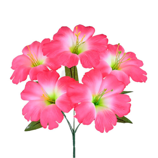 Imagem HASTE BUQUÊ DE PAPOULA ROSA DECORATIVO EM PLÁSTICO MOLDÁVEL 36X25 CM - GRILLO 40913