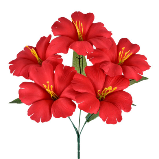 Imagem BUQUÊ PAPOULA X5 VERMELHO 25X36CM - GRILLO 40913