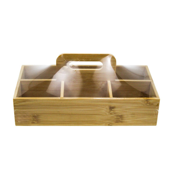 Imagem CAIXA ORGANIZADORA COM ALÇA ECOKITCHEN DE BAMBU 30X15,4X13,2CM - MIMO 