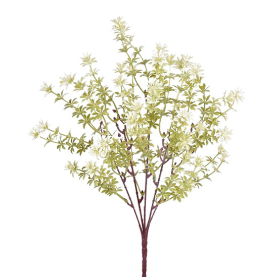 Imagem BUQUÊ FOLHAS ESTRELA X5 CREME VERDE 37CM - GRILLO 55321