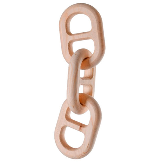 Imagem ADORNO ELOS DE MADEIRA NATURAL 10X34X2CM - GRILLO 55957