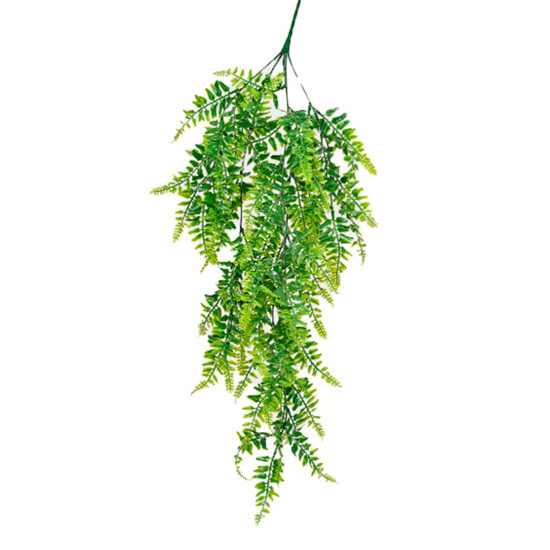 Imagem PENDENTE DE FOLHAS DE SAMAMBAIA X5 VERDE 31X80CM - GRILLO 