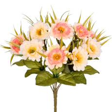 Imagem de BUQUÊ DECORATIVO DE POPPY COR BLUSH EM PLÁSTICO MOLDÁVEL 32X17 CM - GRILLO - Grillo Ltda