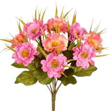 Imagem de BUQUÊ DECORATIVO DE POPPY COR MALVA EM PLÁSTICO MOLDÁVEL 32X17 CM - GRILLO - Grillo Ltda