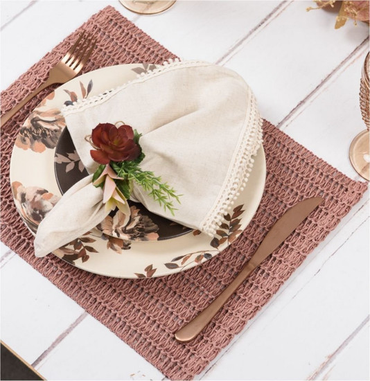 Imagem LUGAR AMERICANO FLORENÇA AVULSO TERRACOTA 35X47CM - COPA & CIA