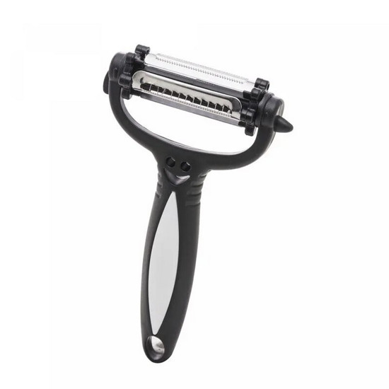 Imagem DESCASCADOR DE LEGUMES DE AÇO INOX E PLÁSTICO PRETO 15CM - LYOR