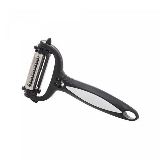 Imagem DESCASCADOR DE LEGUMES DE AÇO INOX E PLÁSTICO PRETO 15CM - LYOR