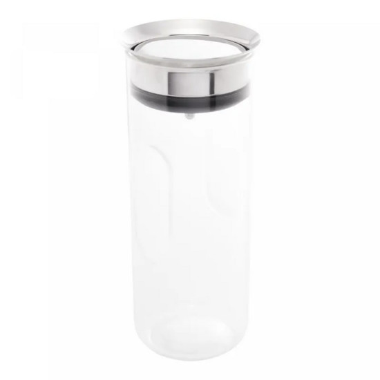 Imagem GARRAFA DE VIDRO BOROSSILICATO 1,1L COM TAMPA GRAVITACIONAL 24,3X9,8X9,8CM - LYOR