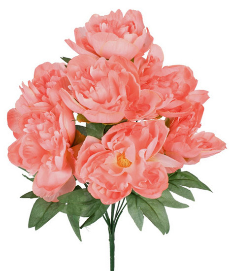 Imagem BUQUÊ PEONIA X9 SALMÃO 30X42CM GRILLO 52757