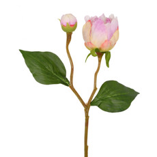 Imagem de HASTE DECORATIVA DE PEÔNIA RÉGIA LAVANDA EM PLÁSTICO MOLDÁVEL 45X19 CM - GRILLO - Grillo Ltda