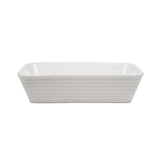 Imagem de TRAVESSA EM CERÂMICA COR BRANCO 20X15X5CM - GRILLO 55057 - Grillo Ltda