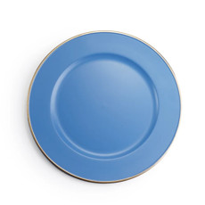 Imagem de SOUSPLAT EM PLÁSTICO COR AZUL COM FILETE DOURADO 1X33X33CM - CROMUS  - Cromus Embalagens Ind. E Com. Ltda