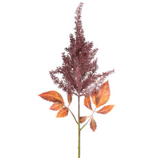 Imagem de HASTE DECORATIVA DE ASTILBE VERMELHO OUTONO EM PLÁSTICO MOLDÁVEL 70X25CM - GRILLO - Grillo Ltda