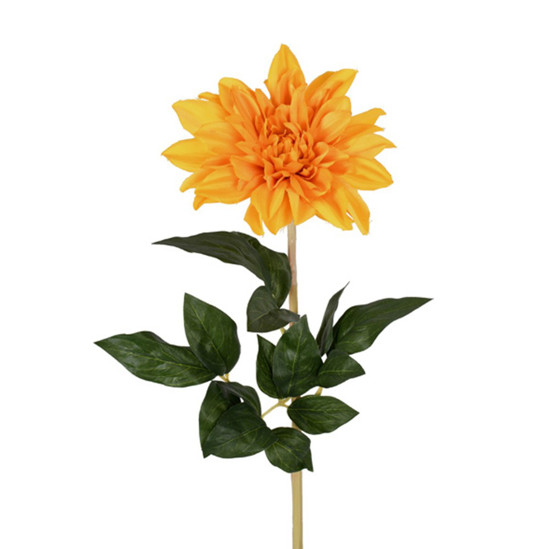 Imagem HASTE DÁLIA EM CETIM AMARELO 23X80CM - GRILLO 52766