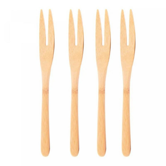 Imagem CONJUNTO 4 GARFOS PARA PETISCO DE BAMBU 18CM - LYOR