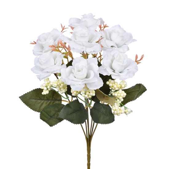 Imagem BUQUÊ ROSA E GYPSO CREME ROSA 6X33CM GRILLO 55221 