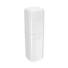 Imagem de PORTA-ESCOVA COM TAMPA SPLASH 6,5 X 6,5 X 22,5 CM NA COR BRANCO - COZA - Brinox Metalurgica S  A