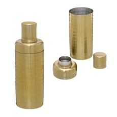 Imagem de COQUETELEIRA EM AÇO INOXIDÁVEL COR DOURADO 7X7X23CM - MABRUK  - Mabruk Importacao E Comercio Eireli