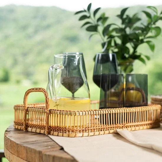 Imagem BANDEJA COPA E CIA BAMBOO RETANGULAR COM ALÇAS 40X30CM - COPA & CIA