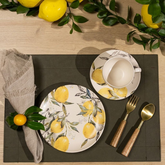 Imagem LUGAR AMERICANO RETANGULAR RAVENA MODERN MILITAR 33X48CM - COPA & CIA