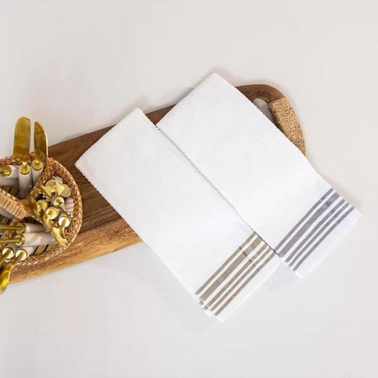 Imagem PANO DE COPA COPA&CIA AVULSO URBAN LISTRAS CINZA 40X70CM - COPA & CIA