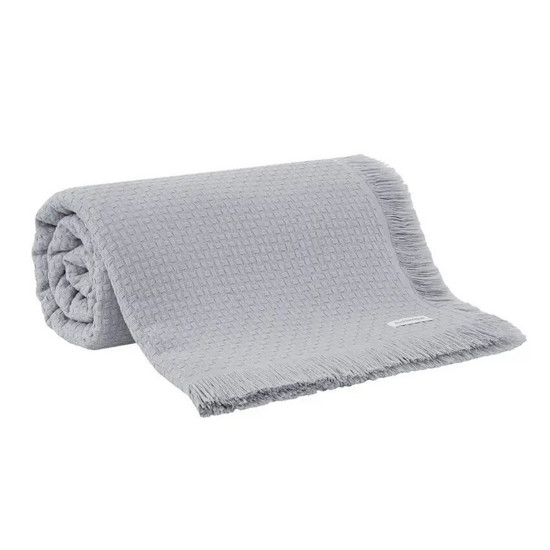 Imagem COLCHA KING BUDDEMEYER IN DESIGN 100% ALGODÃO CINZA