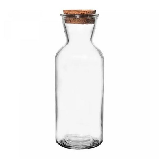 Imagem GARRAFA DE VIDRO COM TAMPA ROLHA 580ML - LYOR