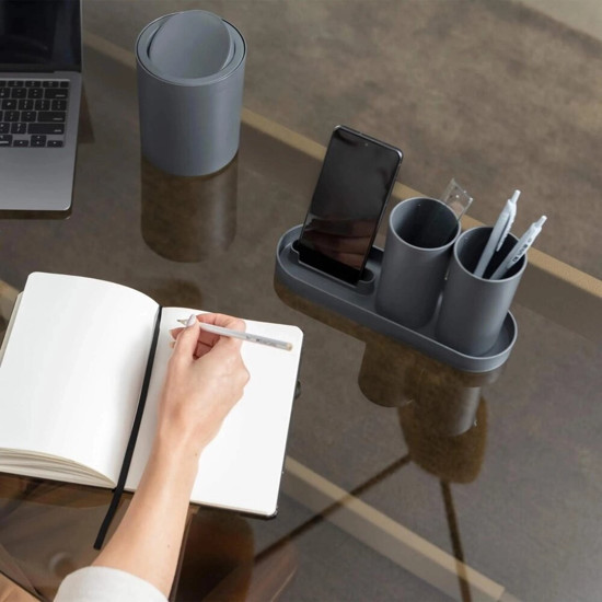 Imagem BANDEJA PARA BANHEIRO COM PORTA CELULAR COZA SERENE 25,3X7,8X2,5CM ROSA 