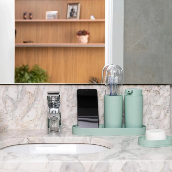 Imagem PORTA SABONETE LIQUIDO DE PLÁSTICO COZA SERENE 290ML - ROSA