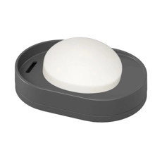 Imagem de SABONETEIRA EM PLÁSTICO COZA SERENE 11X7,5X2CM CINZA CHUMBO - Brinox Metalurgica S  A