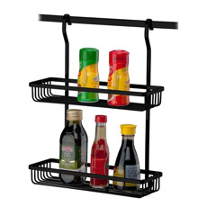 Imagem de SUPORTE RETANGULAR DUPLO COR PRETO FOSCO 13X28X36CM - FUTURE  - Future Industria Metalurgica Ltda