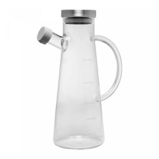 Imagem de GALHETEIRO DE VIDRO BOROSILICATO COM TAMPA DE METAL SLIM 500ML - WOLFF - Rojemac Impotacao E Exportacao Ltda