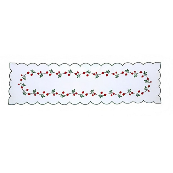 Imagem TRILHO DE MESA FLORA LINHA CORAL 40CM X 1,80 METROS 