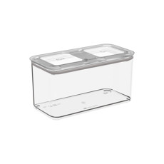 Imagem de POTE HERMÉTICO RETANGULAR COZA MODO 1,3 LITROS CRISTAL - Brinox Metalurgica S  A