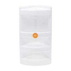 Imagem de CANTONEIRA PARA BANHEIRO COR BRANCO 42,5X23,5X24CM - PARAMOUNT - Paramount Ind E Com De Plast Ltda