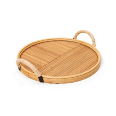 Imagem de BANDEJA CIRCULAR COM ALÇA 30 CM RATTAN - COPA & CIA - Copa Industrial Ltda