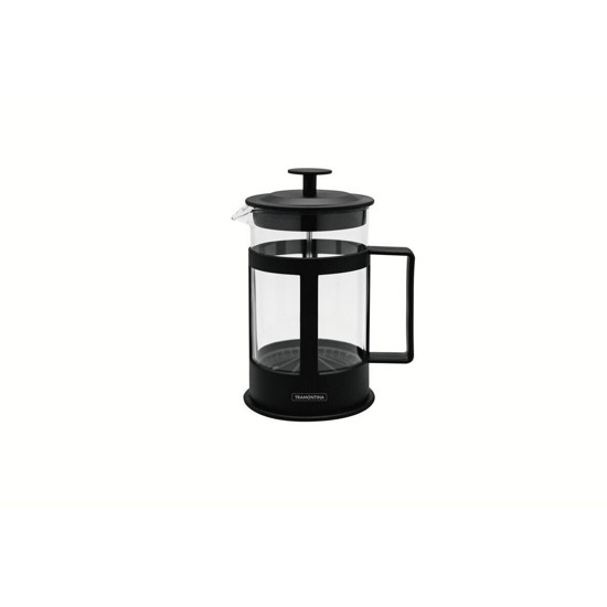 Imagem CAFETEIRA FRANCESA TRAMONTINA EM VIDRO E POLIPROPILENO PRETO 600 ML