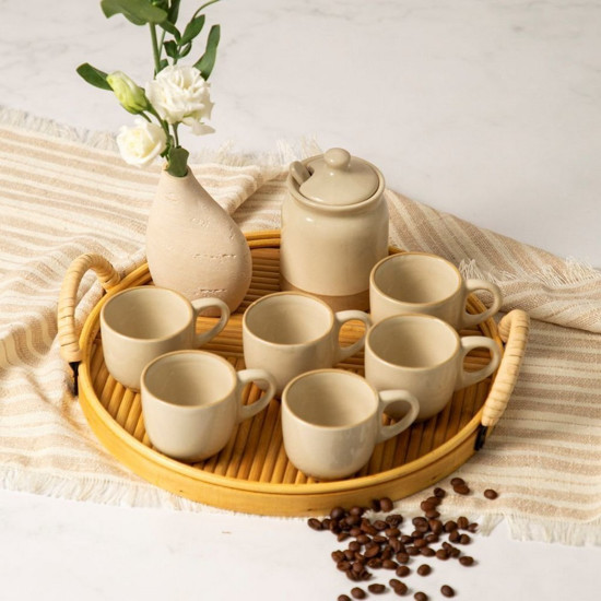 Imagem BANDEJA CIRCULAR COM ALÇA 35 CM RATTAN - COPA & CIA 