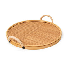 Imagem de BANDEJA CIRCULAR COM ALÇA 35 CM RATTAN - COPA & CIA  - Copa Industrial Ltda