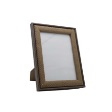 Imagem de PORTA RETRATO EM MDF COM BORDA EM DETALHE PALHA 15X20CM COR MARROM - ENTRE CASA - Inverno Verao Comercio De Modas E Decoracao Eireli