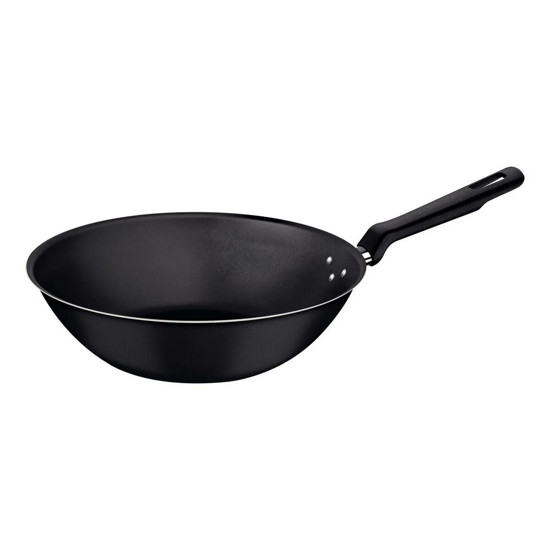 Imagem WOK LORETO EM ALUMÍNIO COM REVESTIMENTO ANTIADERENTE STARFLON MAX GRAFITE 28 CM 3,6 L