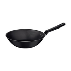 Imagem de WOK TRAMONTINA LORETO EM ALUMÍNIO COM REVESTIMENTO ANTIADERENTE STARFLON MAX GRAFITE 24 CM 2,2 L - Tramontina S A Cutelaria