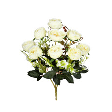 Imagem de BUQUÊ PEONIA X9 CREME 26X40CM GRILLO 54594 - Grillo Ltda
