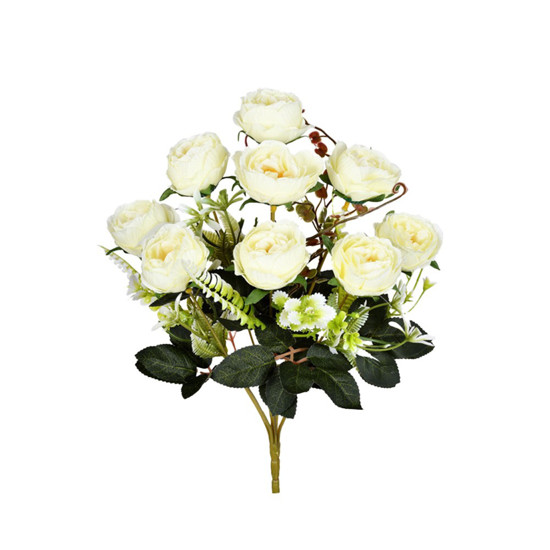 Imagem BUQUÊ PEONIA X9 CREME 26X40CM GRILLO 54594