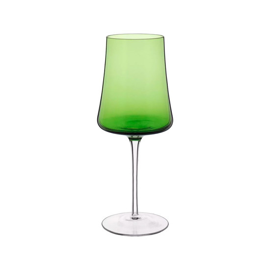 Imagem JOGO DE TAÇAS PARA VINHO HOME&CO LATOUR VIDRO 460ML 24X9X9CM VERDE - 2 UNIDADES
