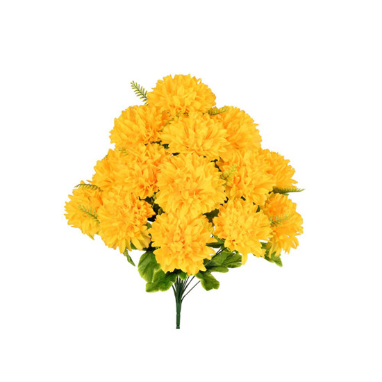 Imagem BUQUÊ CRISANTEMO GIG X18 AMARELO 50X56CM GRILLO 53465